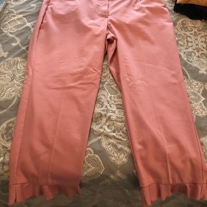 Size 22 Lane Bryant Pink Crop Pants